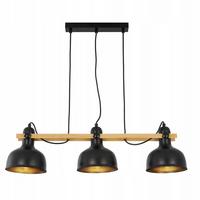 PENDELLEUCHTE Thilo 3-flammig 78/18/175 cm - Schwarz, Metall (78/18/175cm) - Nettlife