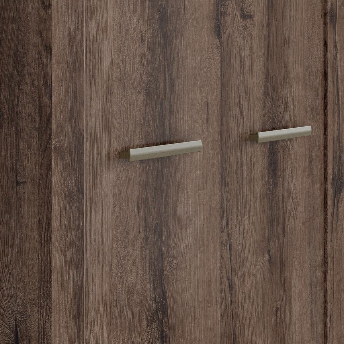 SCHRANK 2 Türen Adam Dunkles Holz - Braun, Holzwerkstoff (98/195/55cm) - Petits-meubles