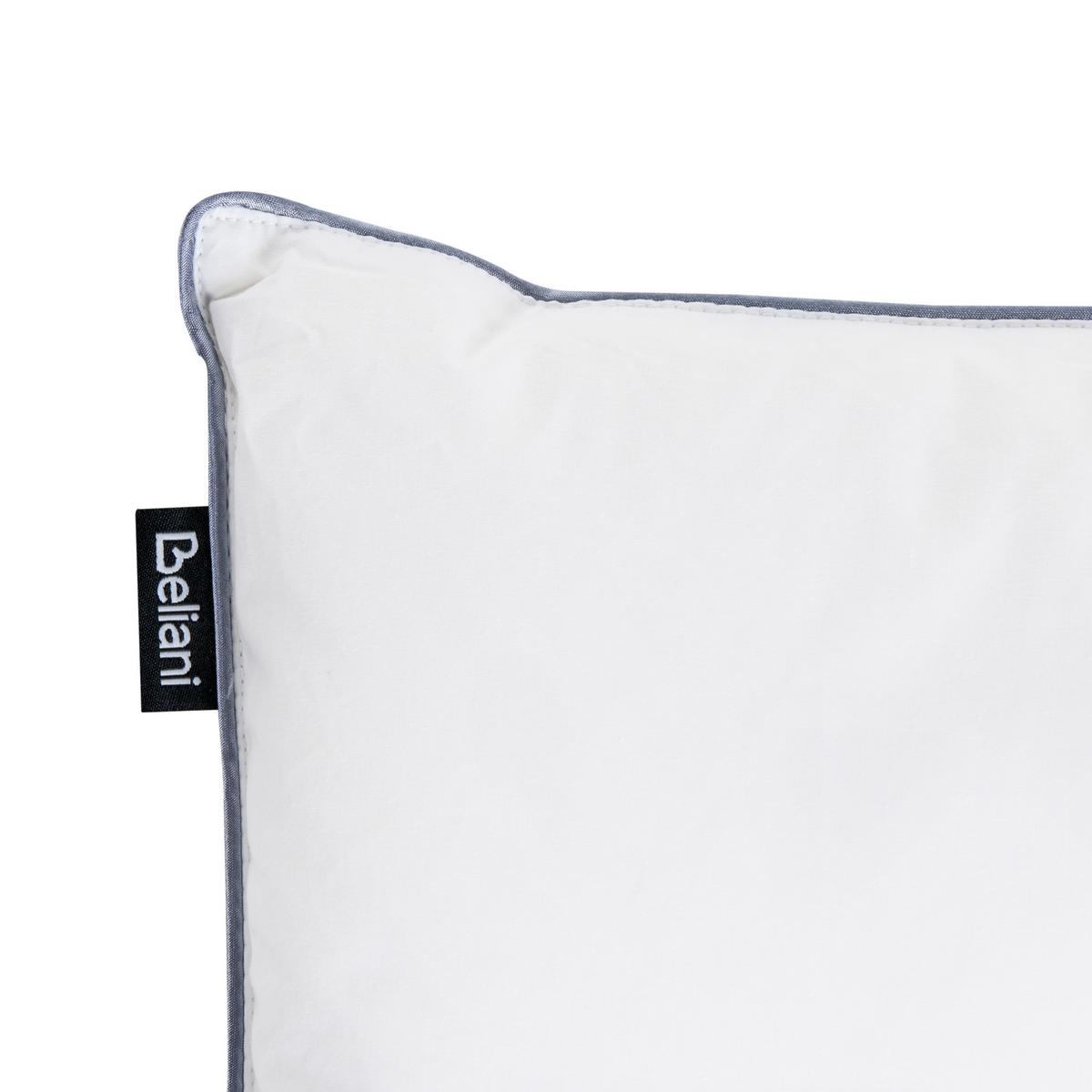 KOPFKISSEN Weiß Hoch 40/80 cm Teide - Weiß, Naturmaterialien (80/40cm) - Beliani