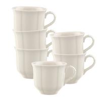 KAFFEETASSEN Manoir weiß 120 ml 6er Set - Weiß, Keramik (0.12L) - Villeroy & Boch