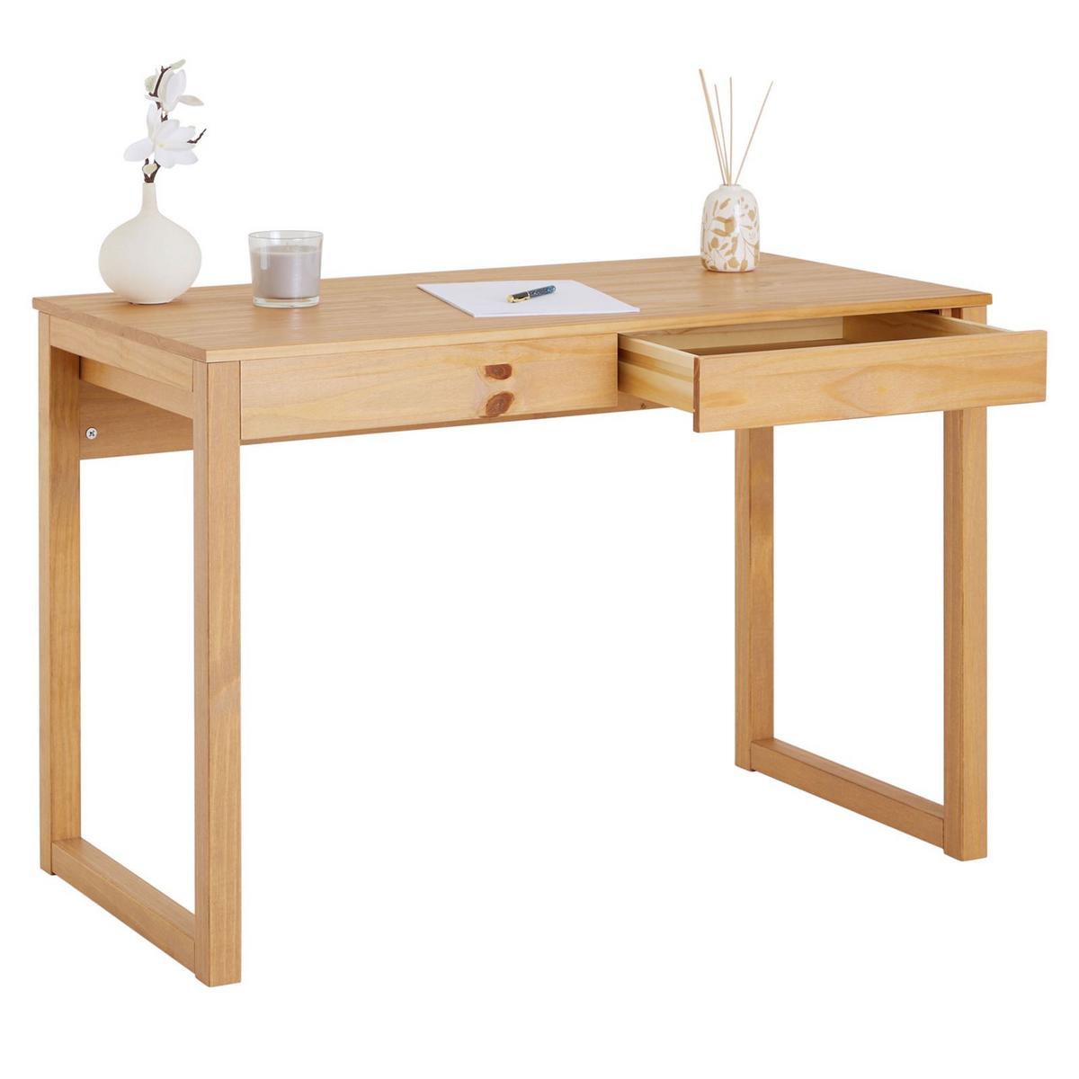 SCHREIBTISCH NOAH - Braun, Holz (54/110/75cm) - IDIMEX
