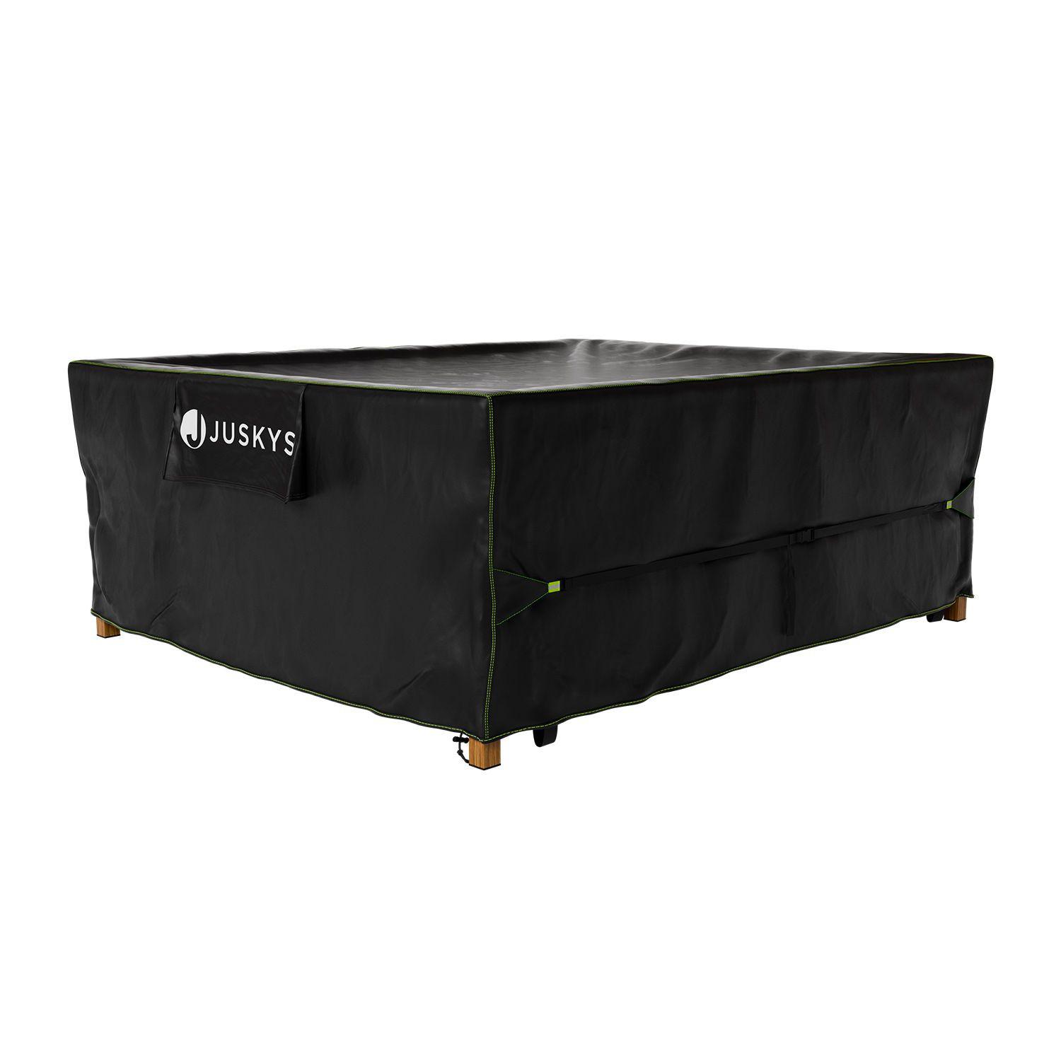 GARTENMÖBELABDECKUNG CoverSafe Pro schwarz - Schwarz, Kunststoff (210/90/250cm) - Juskys