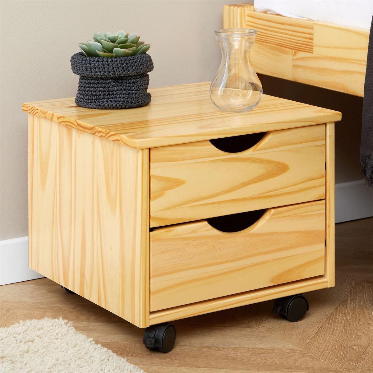 SCHUBLADENBETT SABRINA 90x190 cm natur - Naturfarben, Holz (90/190cm) - IDIMEX