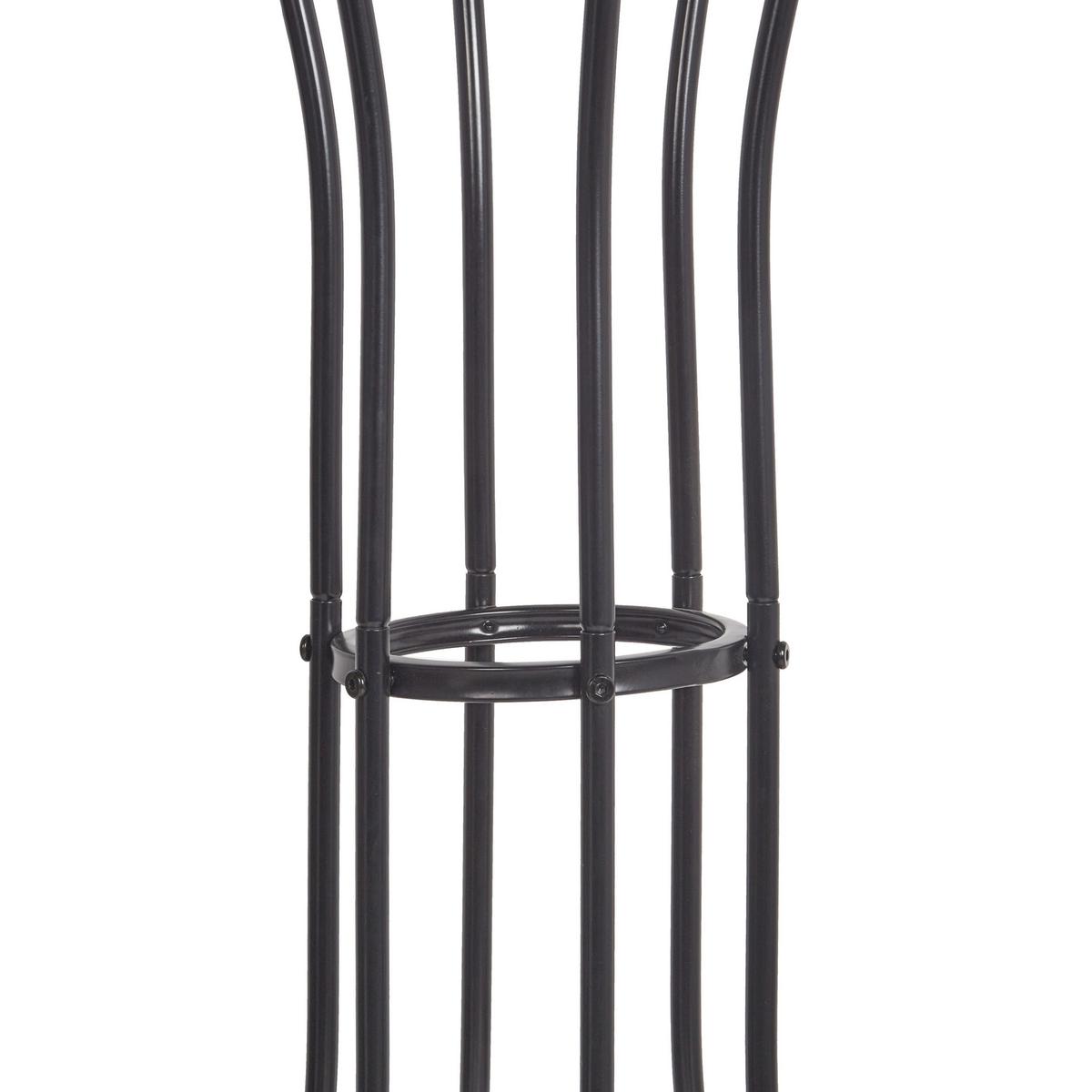 GARDEROBENSTÄNDER Metall schwarz 165 cm Ordway - Schwarz, Metall (42/165/42cm) - Beliani