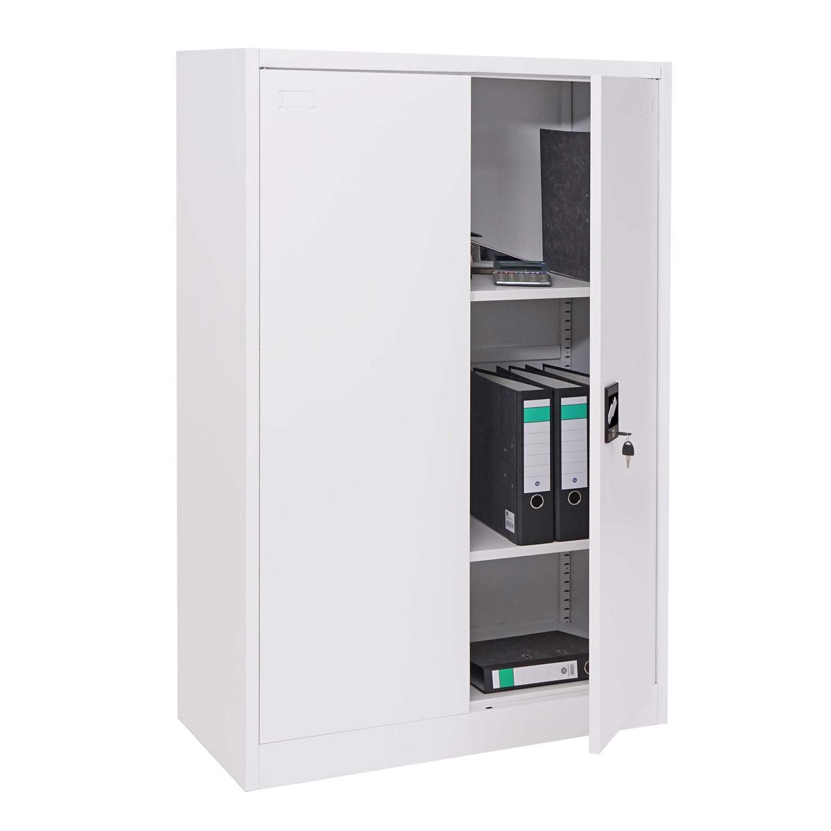 AKTENSCHRANK Weiß - Weiß, Metall (90/140/40cm) - MCW