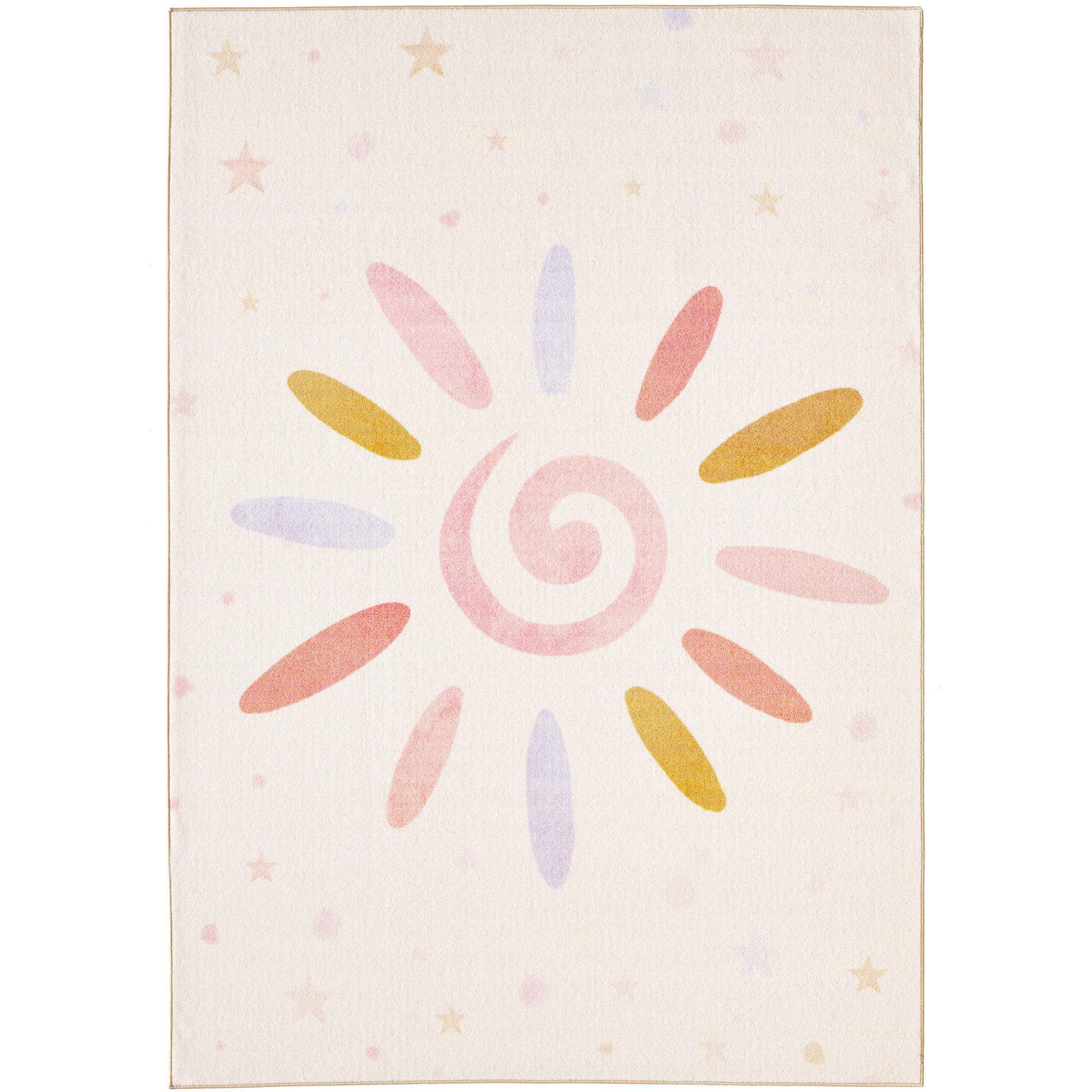 SPIELTEPPICH TRAUN in Creme, floral, 160 x 230 cm - Beige, Textil (230/160cm) - KADIMA DESIGN