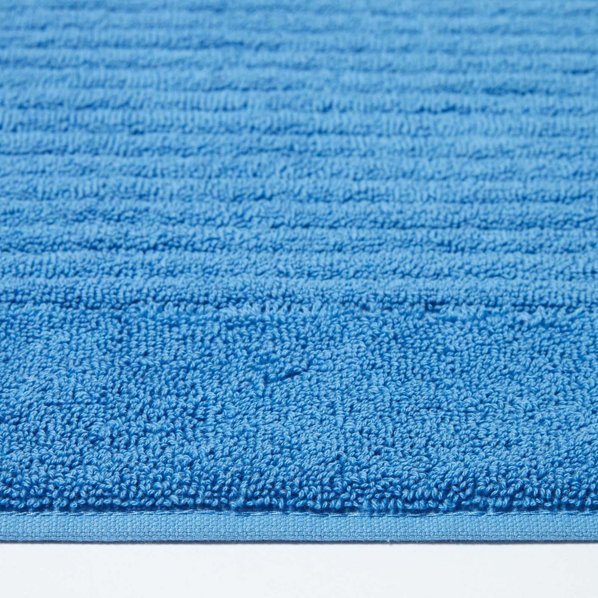 BADEMATTE Imperial 50/80 cm, Baumwolle - Blau, Textil (50/80cm) - Homescapes
