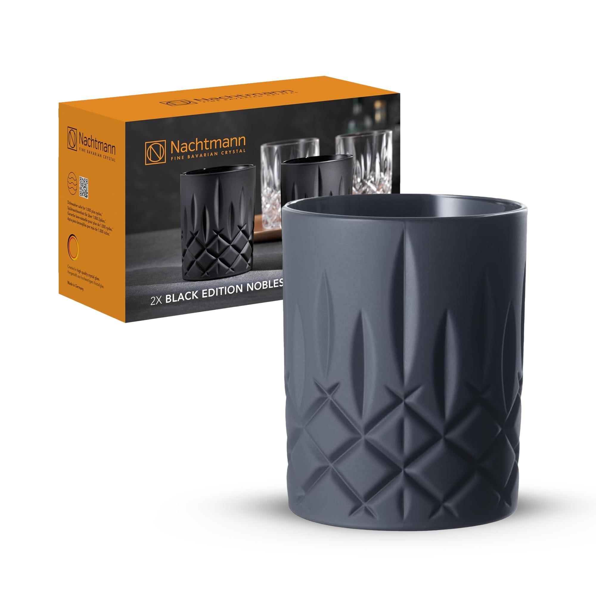 WHISKYGLÄSER Noblesse Black Edition schwarz 295 ml 2er Set - Schwarz, Glas (0.295L) - Nachtmann