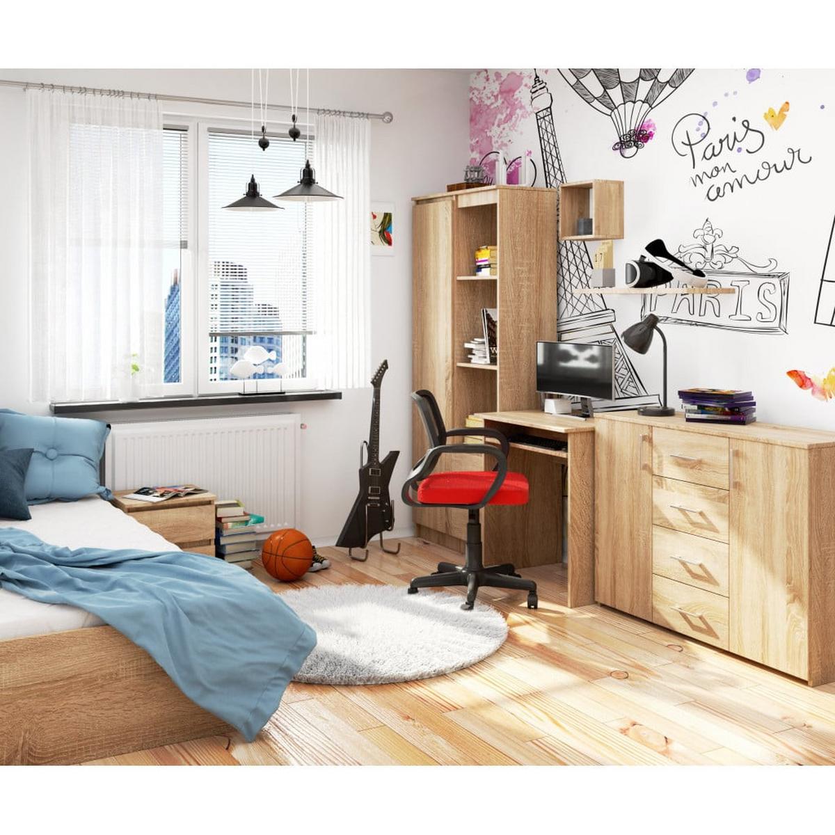 SCHREIBTISCH Eiche Sonoma 74/68/51 - Sonoma Eiche, Holzwerkstoff (155/85/74cm) - RAUMHIRSCH FURNITURE