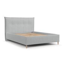 POLSTERBETT Plaza 140/200 cm Hellgrau im Riva Stoff - Hellgrau/Naturfarben, Holz/Holzwerkstoff (140/200cm) - AltaBeds