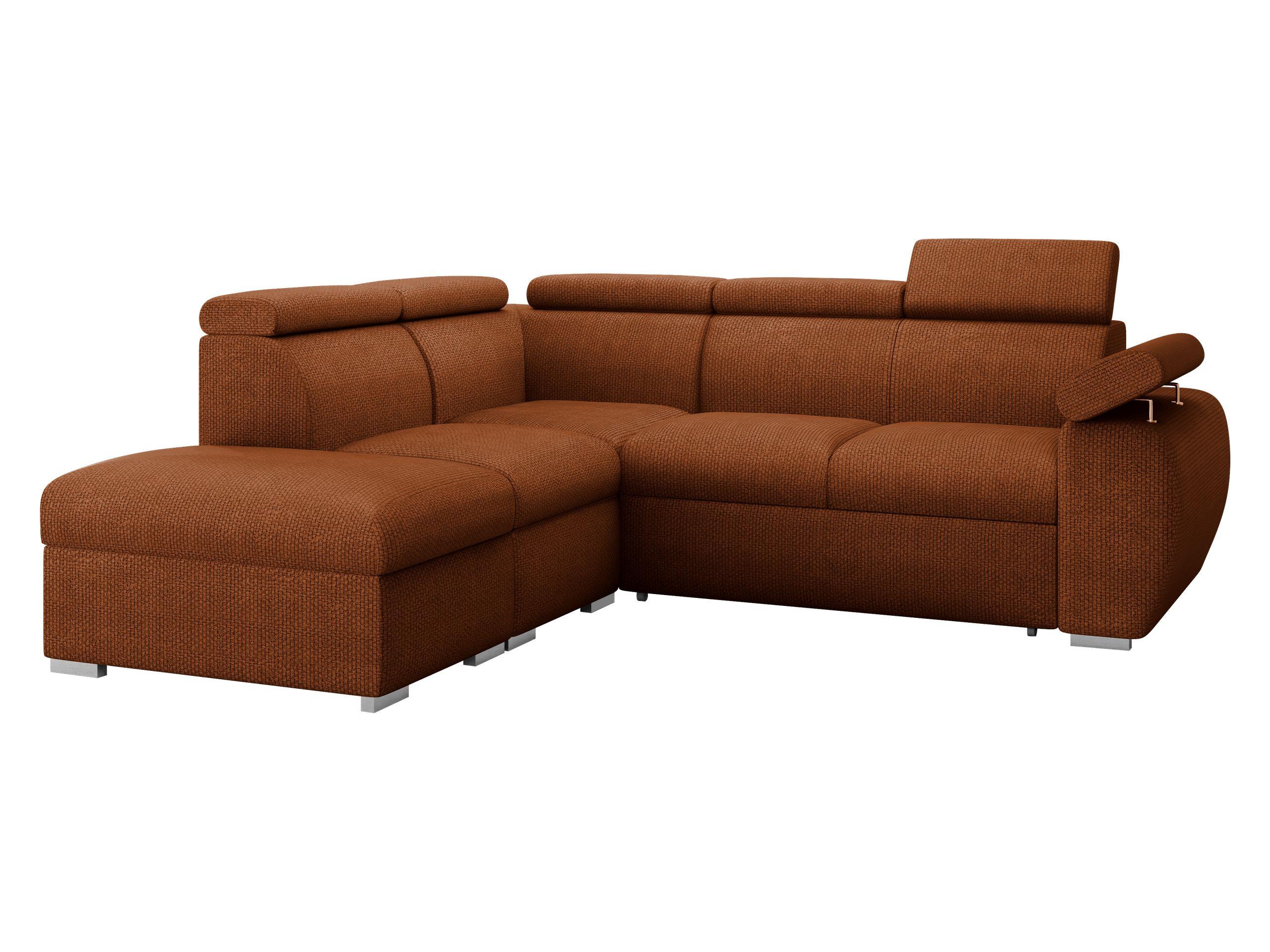ECKSOFA Boston 2RR1P, Seite: Links PUFAP+R+1P(65)+2R - Silberfarben/Bronzefarben, Holz/Textil (260/230cm) - MIRJAN24