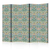 PARAVENT 5-tlg 225x172 cm Bunte Ornamente - Multicolor, Holz/Textil (225/172/3cm) - Muralo