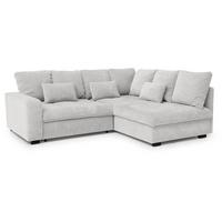 ECKSCHLAFSOFA Ramo mit Bettkasten, Topper gratis, Beige, rechts - Beige/Schwarz, Textil (229/190cm) - Beautysofa
