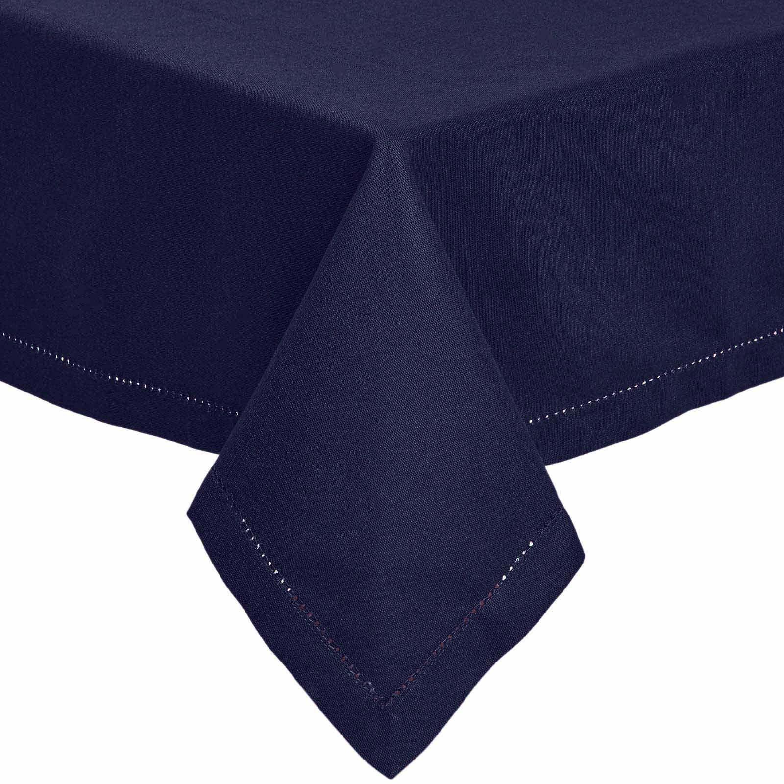 TISCHDECKE dunkelblau 137/137 cm, 100% Baumwolle - Dunkelblau, Textil (137/137cm) - Homescapes