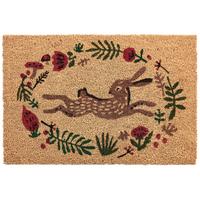 FUSSMATTE Naturfarben 40/60 cm Kokosfasern Angono - Beige, Textil (40/60cm) - Beliani