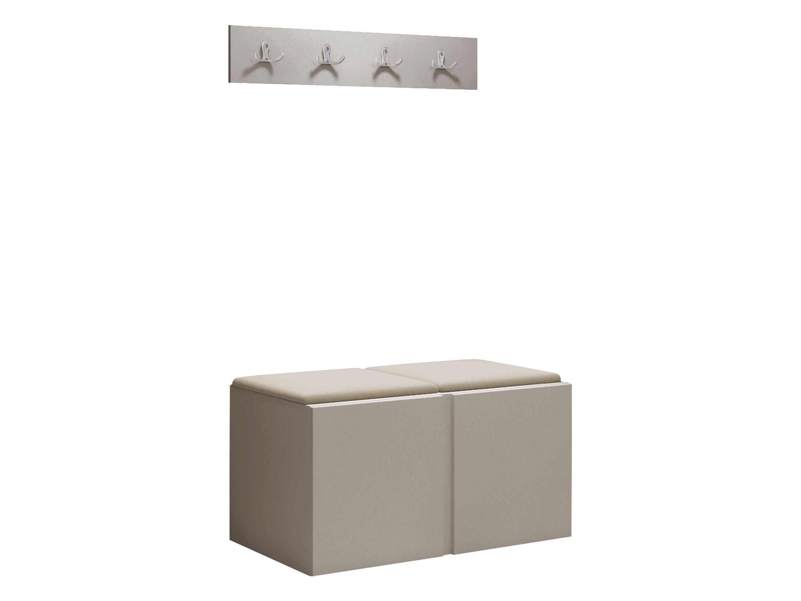 GARDEROBEN-SET Orion VI - Kaschmir/Beige, Holzwerkstoff/Kunststoff (84/42/46cm) - MIRJAN24