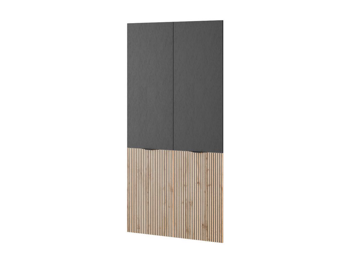 DREHTÜRENSCHRANK ATELIO 303/200/51 cm Modern Kleiderschrank 6-türig Schwarz - Schwarz, Holzwerkstoff (303/200/51cm) - MASSENO
