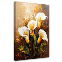 LEINWANDBILD Blumen 40x60cm - Beige, Textil (40/60cm) - Feeby