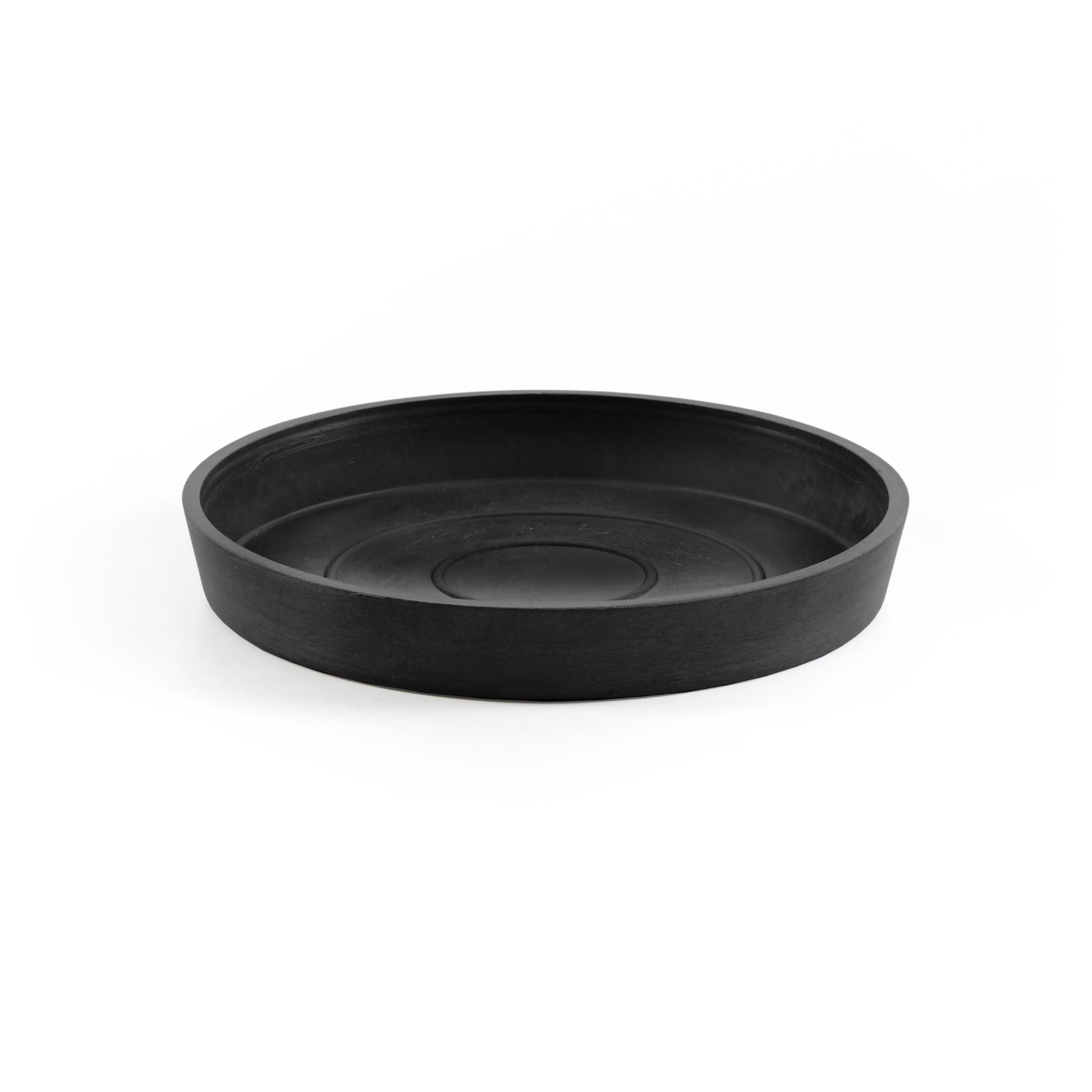 BLUMENTOPFUNTERSETZER rund 15/15/2,5 cm Dunkelgrau - Dunkelgrau, Kunststoff (15/2.5cm) - Ecopots