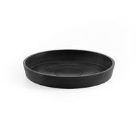 BLUMENTOPFUNTERSETZER rund 18/18/2,5 cm Dunkelgrau - Dunkelgrau, Kunststoff (18/2.5cm) - Ecopots
