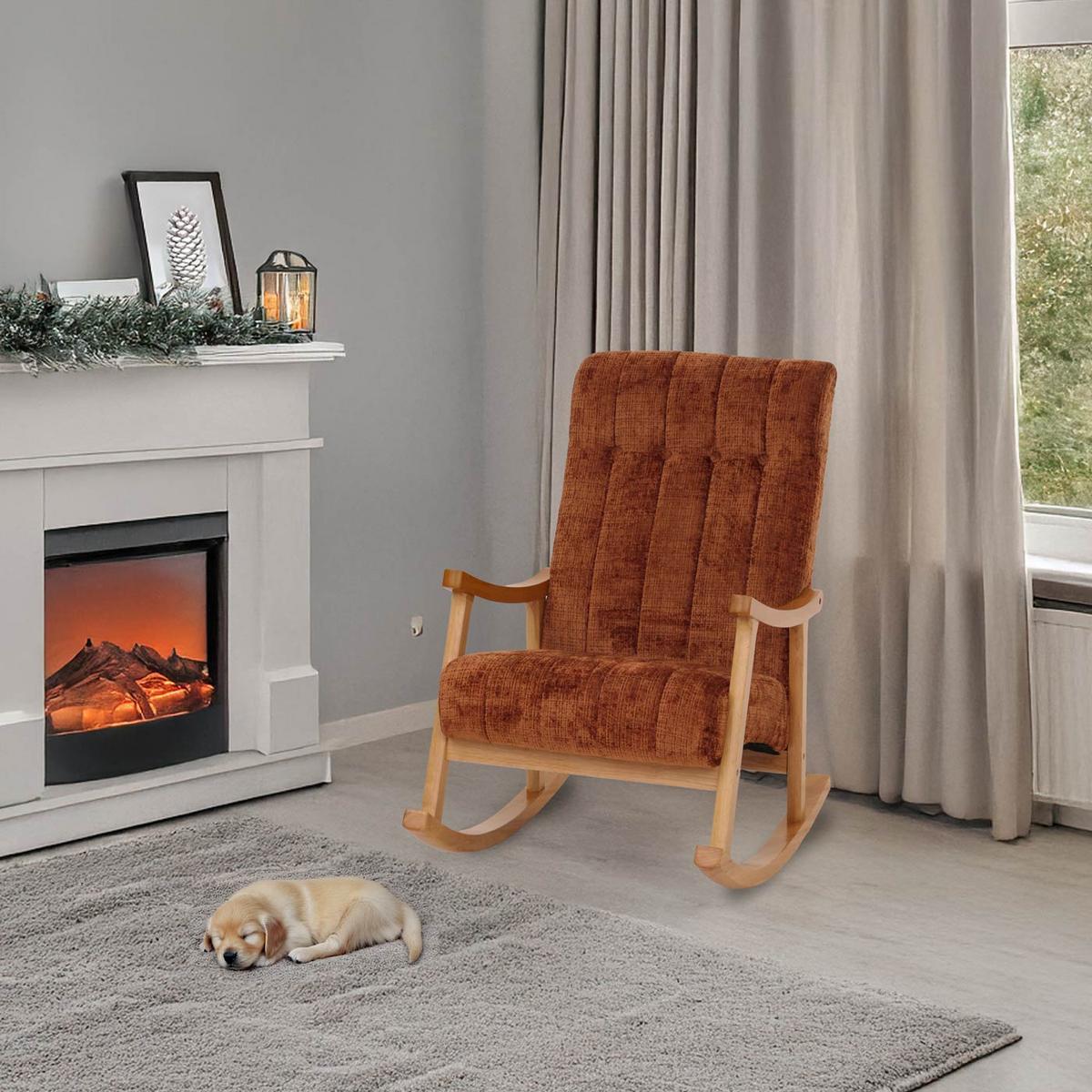 SCHAUKELSTUHL Orange - Terracotta/Orange, Textil (64/97/85cm) - MCW