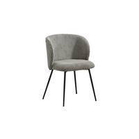 ESSZIMMERSTUHL LENA Grau Cord (1er-Set) - Grau, Textil (54/78/53cm) - KAWOLA