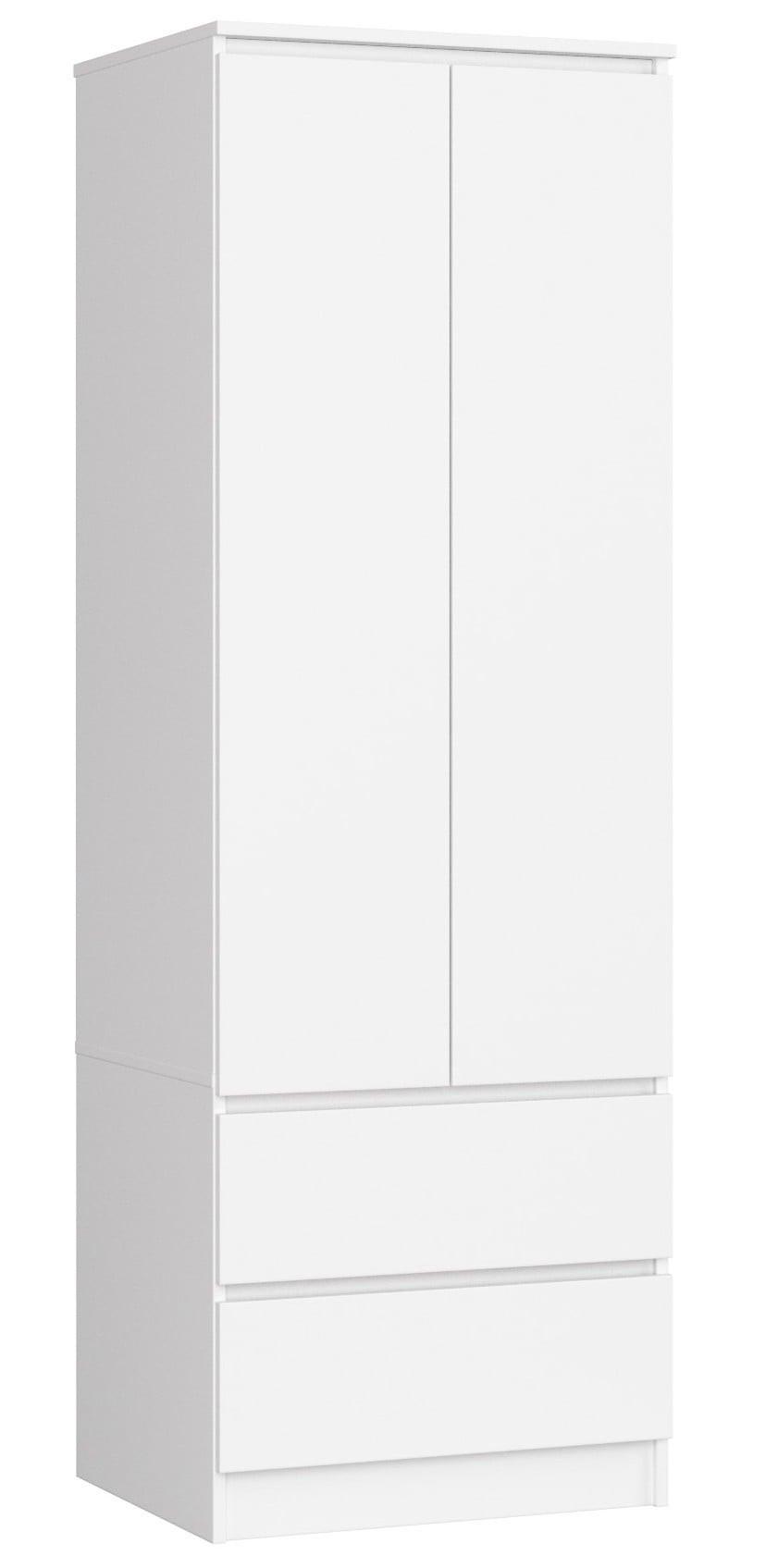 KLEIDERSCHRANK Weiß 180/60/51 - Weiß, Holzwerkstoff (60/180/51cm) - RAUMHIRSCH FURNITURE