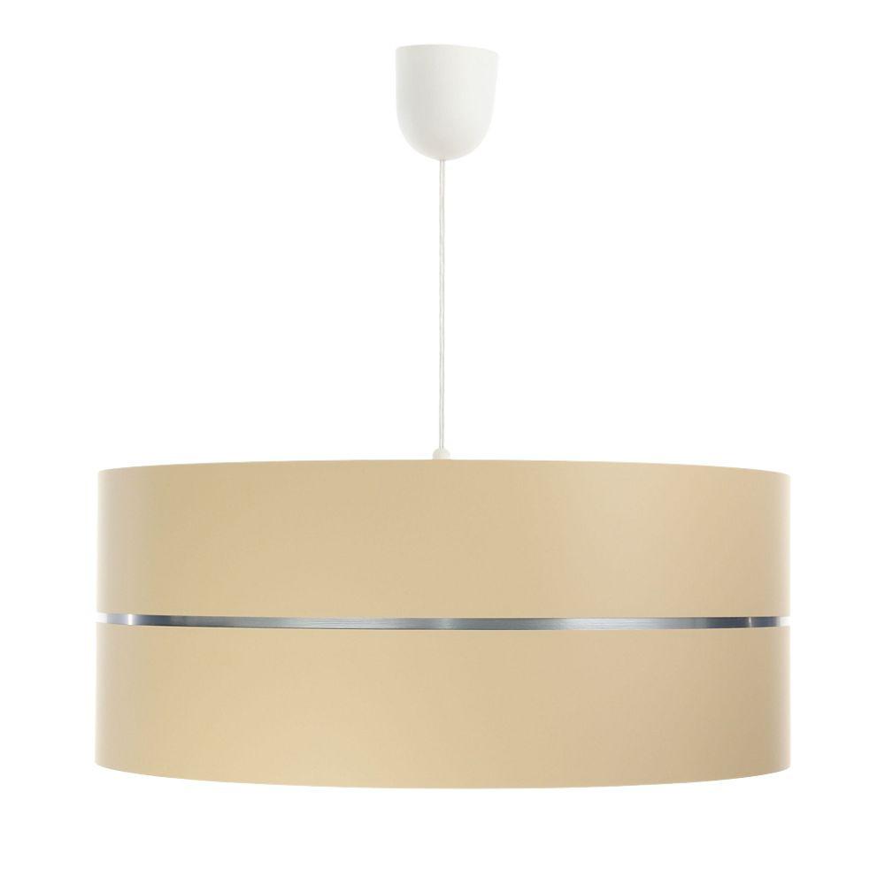HÄNGELEUCHTE Silber 30/21 cm - Beige/Silberfarben, Kunststoff (30/0.45/21cm) - ONZENO