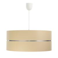 HÄNGELEUCHTE Silber 30/21 cm - Beige/Silberfarben, Kunststoff (30/0.45/21cm) - ONZENO