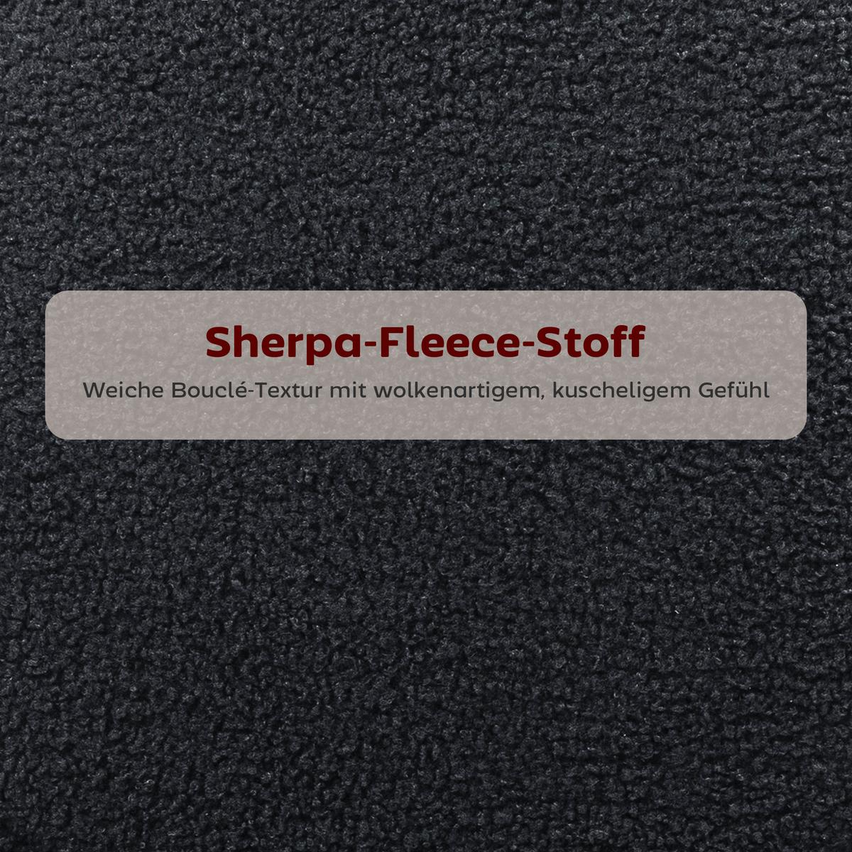 BARHOCKER 2er Set Barstühle mit Fußstütze, Lehne, 68 cm Sitzhöhe Schwarz - Schwarz, Textil (49/95/52cm) - HOMCOM