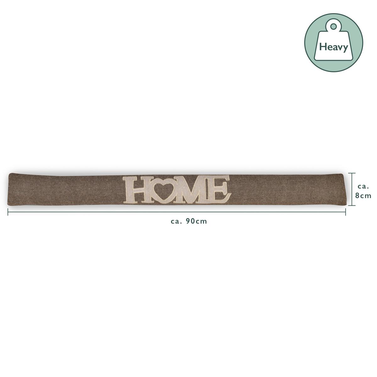ZUGLUFTSTOPPER Tuuli HE 8x90cm Braun - Multicolor/Braun, Textil (8/90cm) - Beautissu 