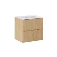 WASCHTISCH 60.2cm Isaline Helle Eiche - Braun, Holzwerkstoff (60.2/57/46cm) - Petits-meubles