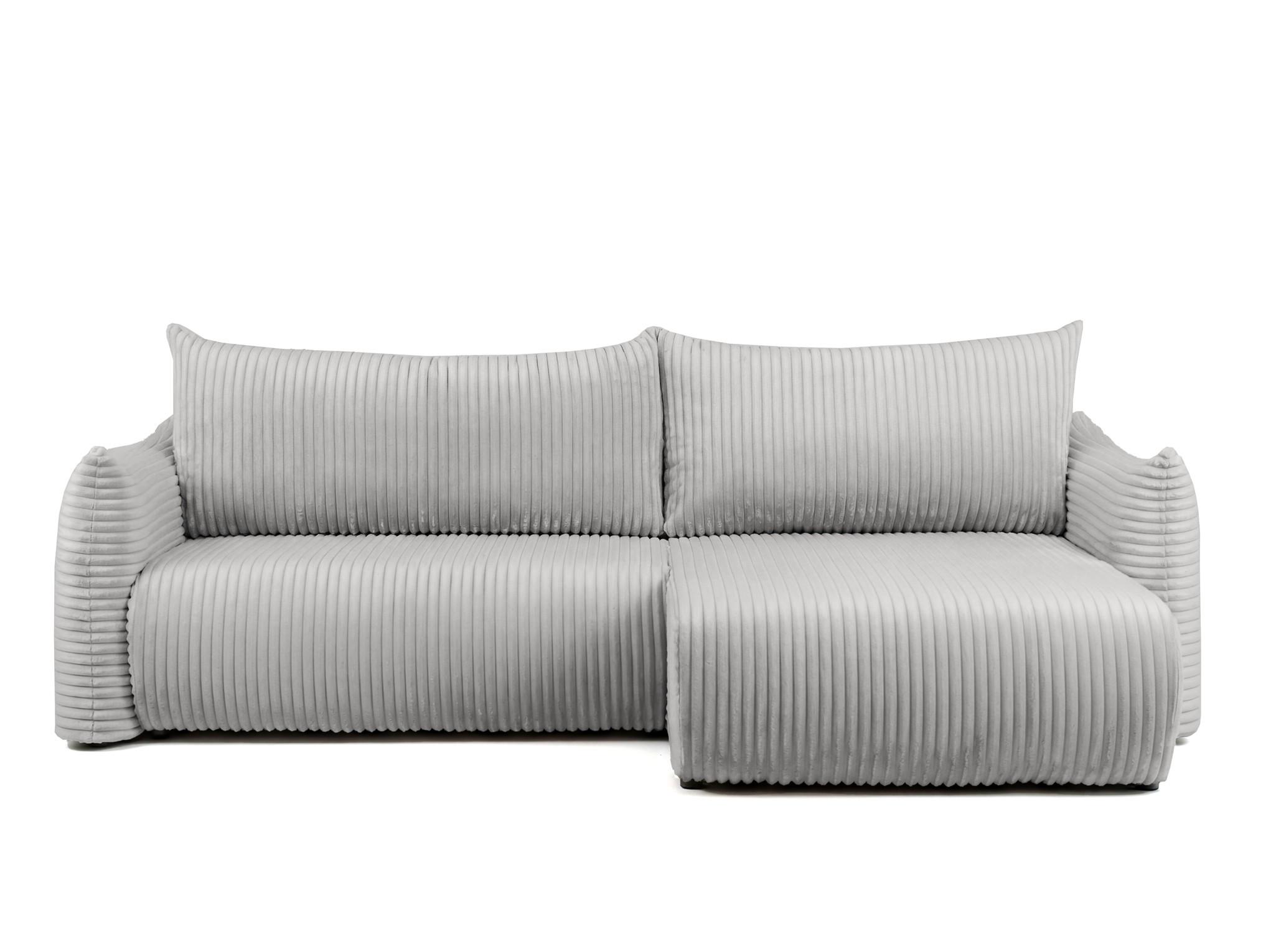 ECKSOFA Mailand Mit Schlaffunktion - Grau, Holzwerkstoff/Textil (260/154cm) - Fun Möbel