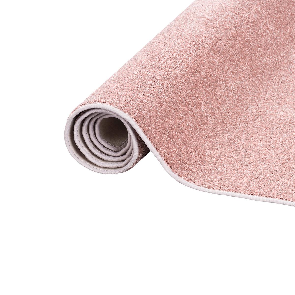 HOCHFLOR VELOURS TEPPICH LUNA - Rosa, Textil (200/250cm) - Snapstyle