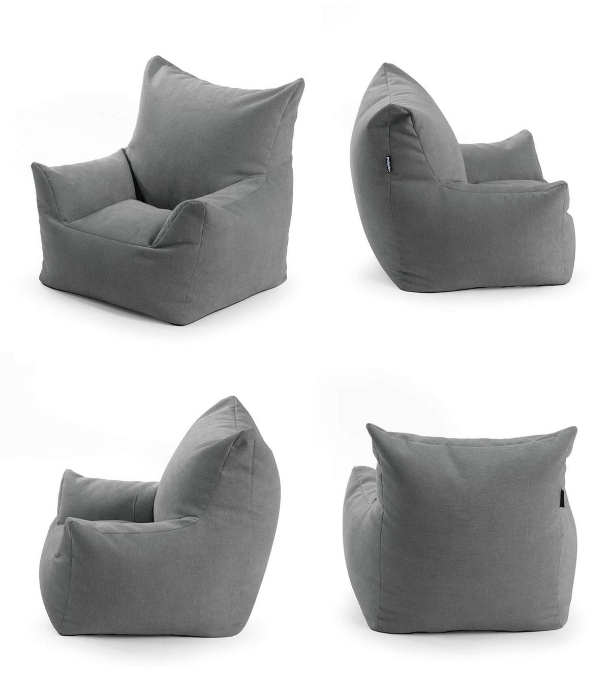 KINDERSESSEL Der Pausenheld - Anthrazit, Textil (52/57/53cm) - Mokebo