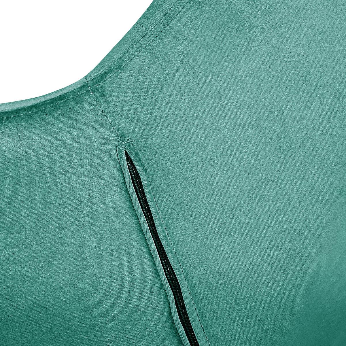 BÜROSTUHL Samtstoff Grün Labelle - Grün, Textil/Metall (62/83/62cm) - Beliani