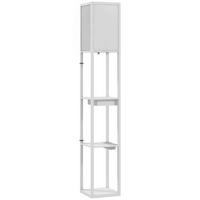 STEHLAMPE MDF Kunststoff Weiß - Weiß, Holzwerkstoff (26/26/159cm) - HOMCOM