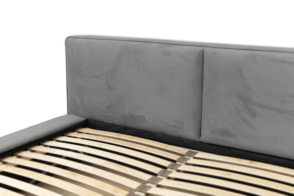 POLSTERBETT Lexie In Riviera Komplett - Grau, Holzwerkstoff/Textil (160/200cm) - Fun Möbel