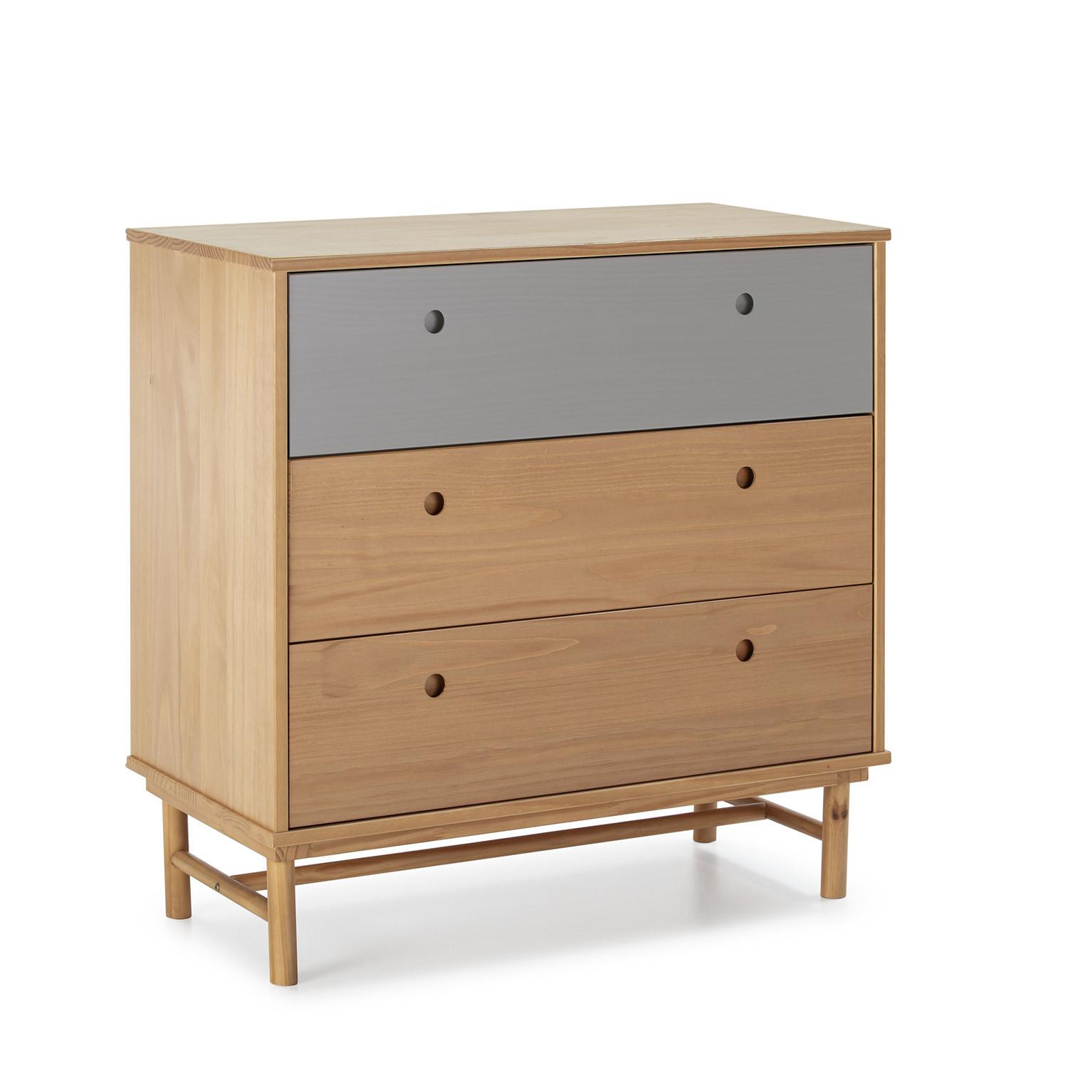 KOMMODE 80/82/40 Magnus - Wildeiche, Holz (80/82/40cm)