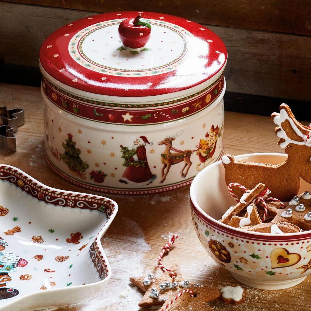 GEBÄCKDOSEN-SET Winter Bakery Delight bunt 3-tlg. - Multicolor, Keramik (2/2/2cm) - Villeroy & Boch