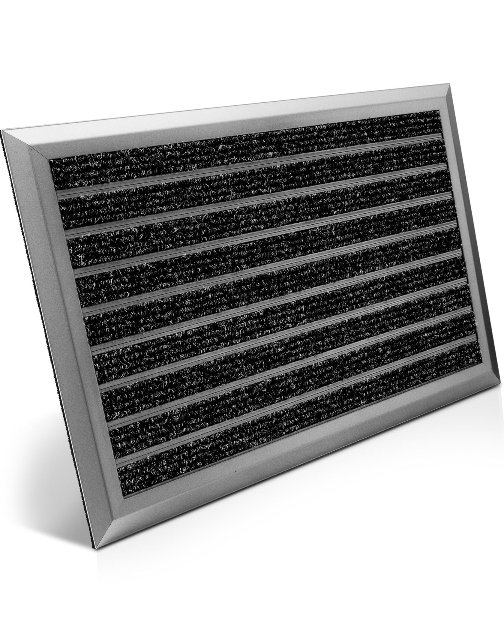 ALU-FUSSMATTE AluGant DL - Blaugrau, Metall (60/40cm) - BoMoe