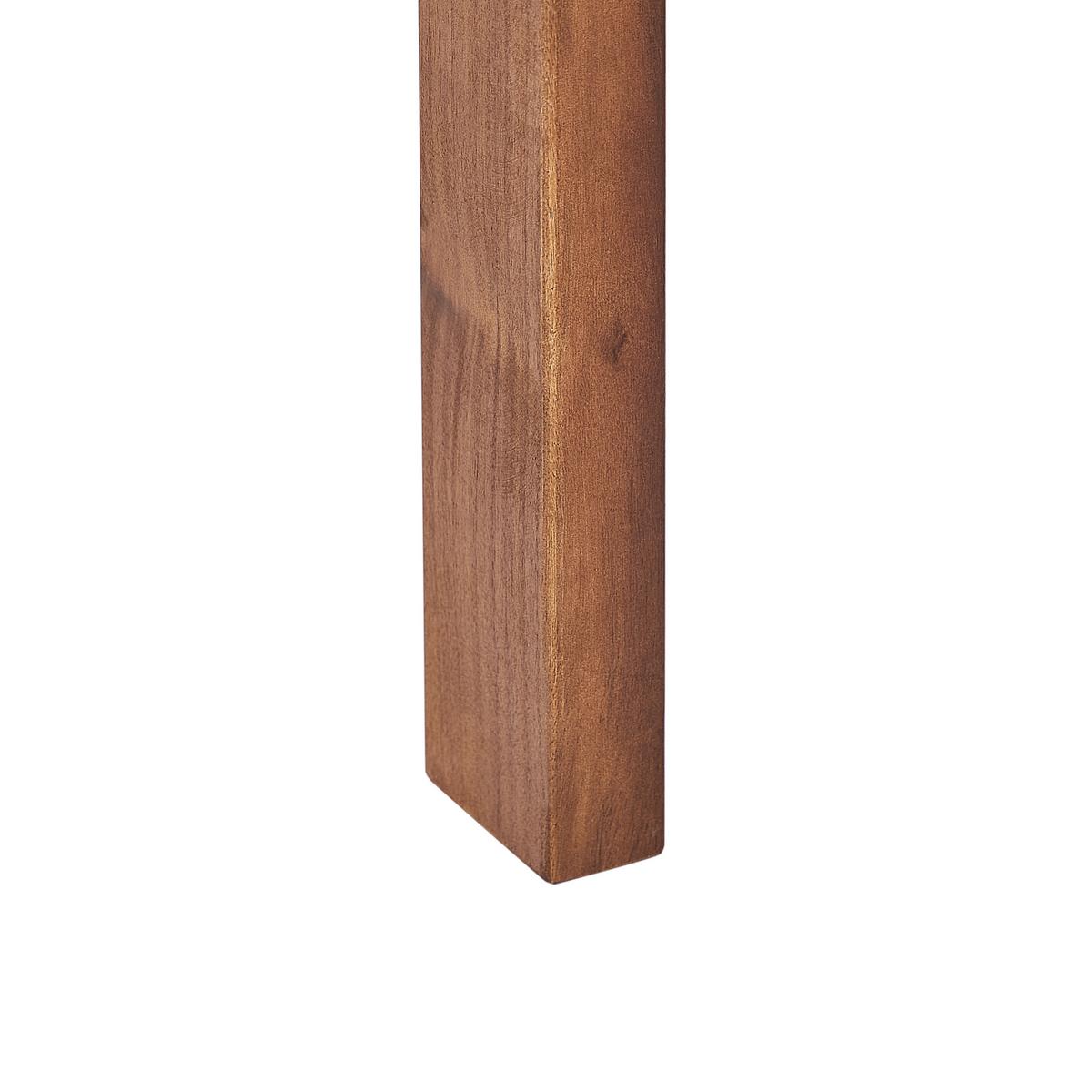 GARTENMÖBEL-SET 6-Sitzer Heller Holzfarbton Agello - Hellbraun, Holz - Beliani