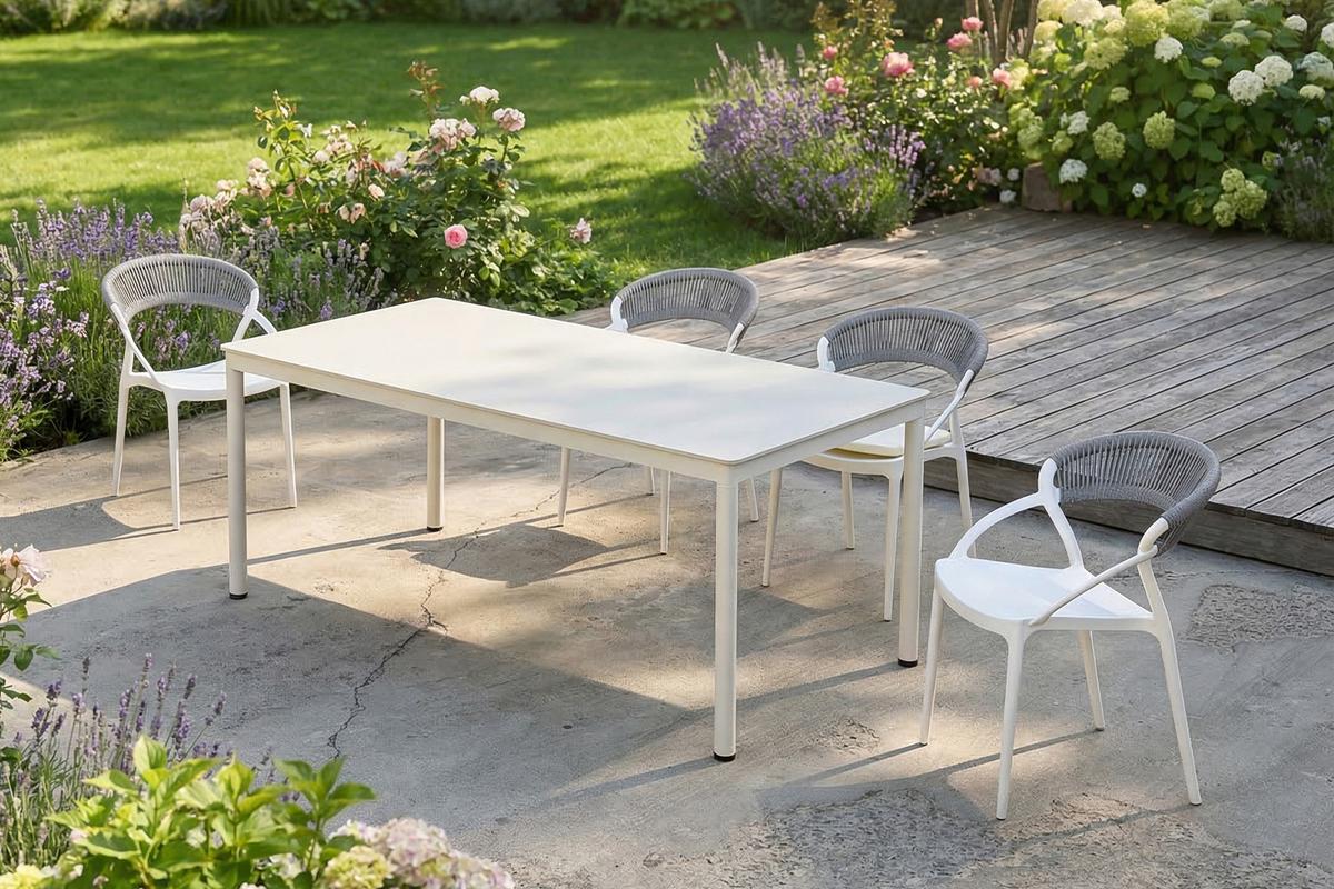 GARTENSTUHL KISO Grau Kunststoff Stapelbar (1er-Set) - Grau, Kunststoff (54/79/58cm) - KAWOLA