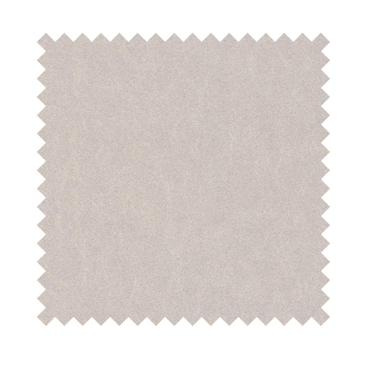 ECKSOFA Ovo Creme Samt - Creme/Schwarz, Kunststoff/Textil (260/165cm) - Selsey