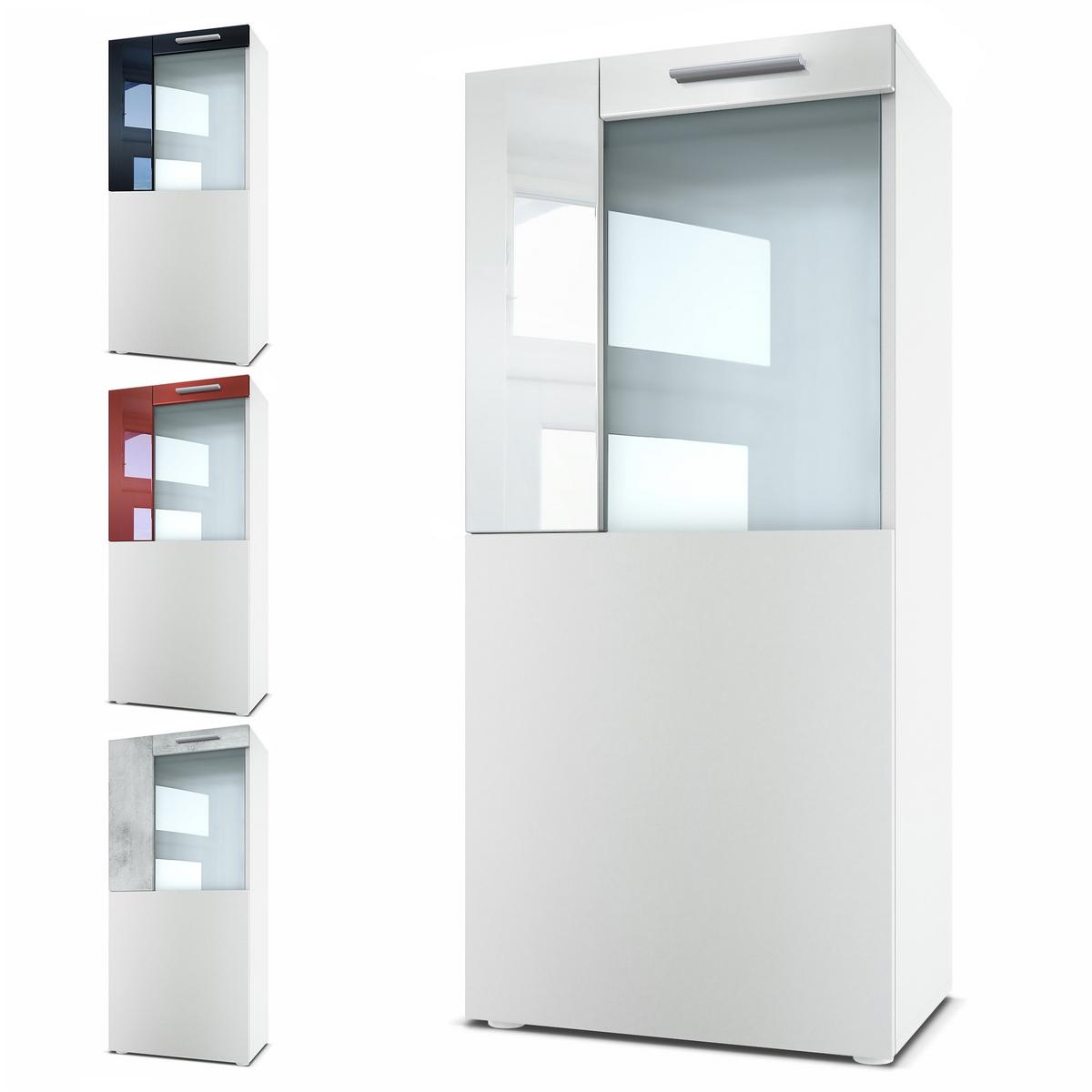 VITRINE Movie Absetzungen in Eiche-sägerau - Eiche San Remo, Holzwerkstoff (50.5/111/32.5cm) - Vladon