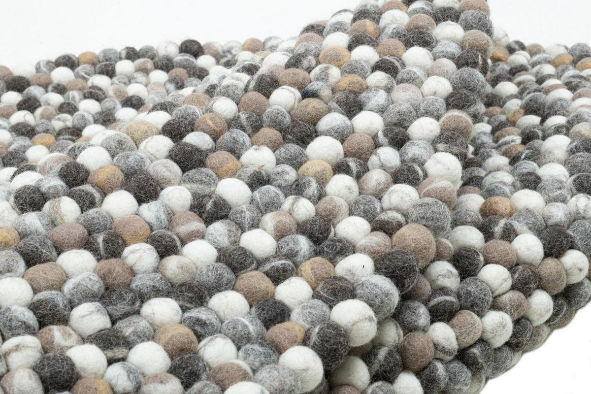 FILZTEPPICH Felty 120x120 cm - Naturfarben, Textil (120/120cm) - THEKO
