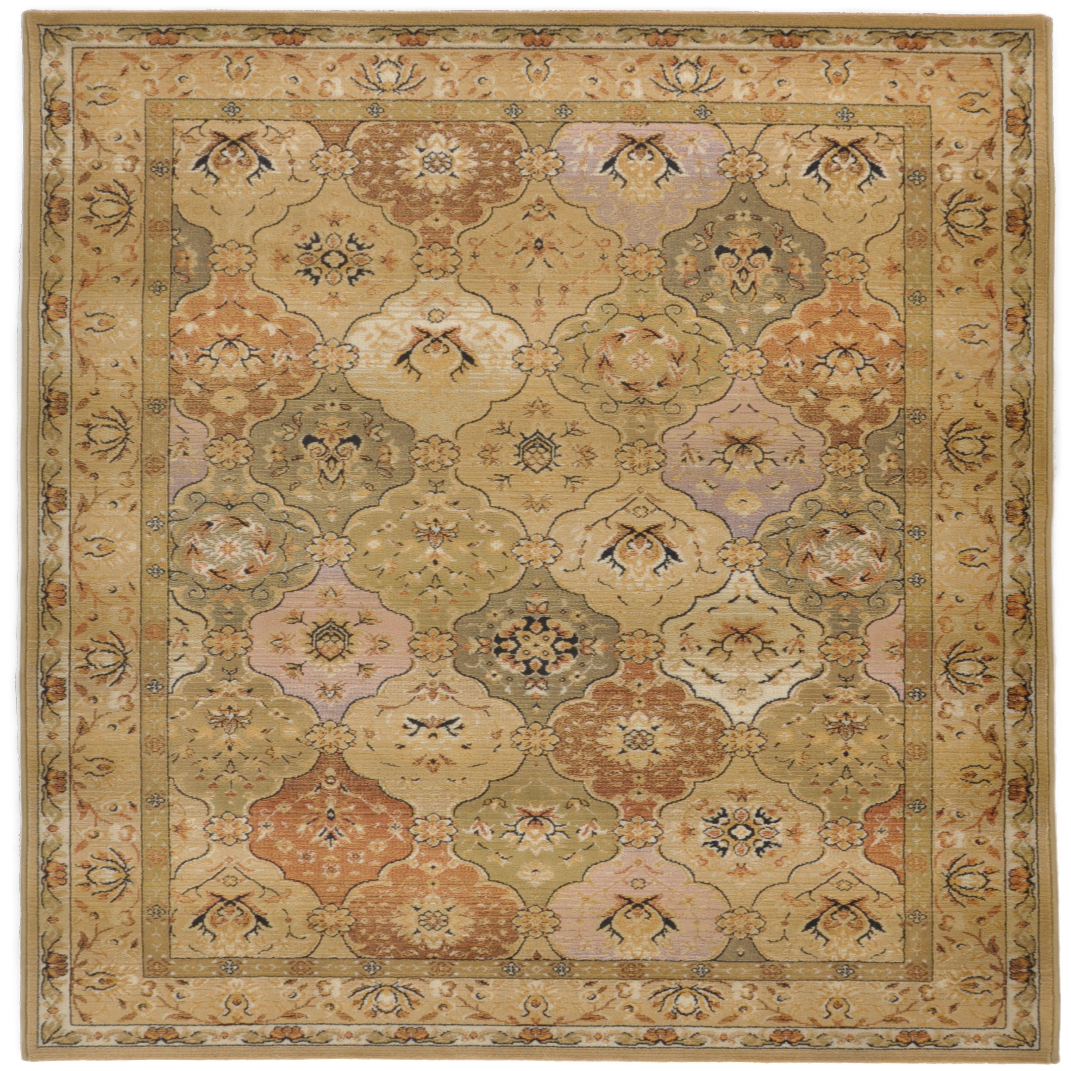 WEBTEPPICH Gabiro 208 160x160 cm - Beige, Textil (160/160cm) - THEKO