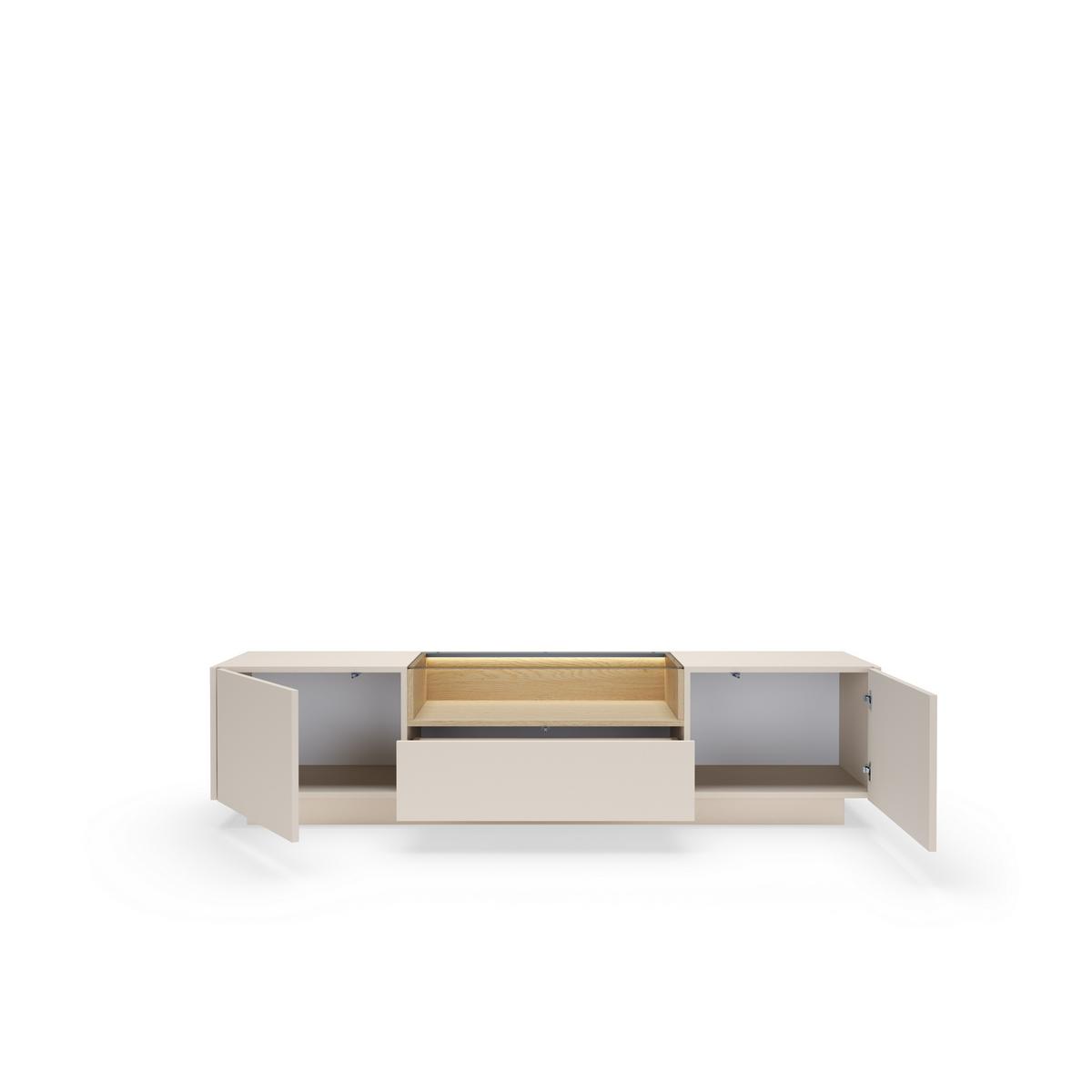 LOWBOARD PORTA 176,4/43,4/39,5 cm, Beige - Beige, Holzwerkstoff (176.4/43.4/39.5cm) - MASSENO