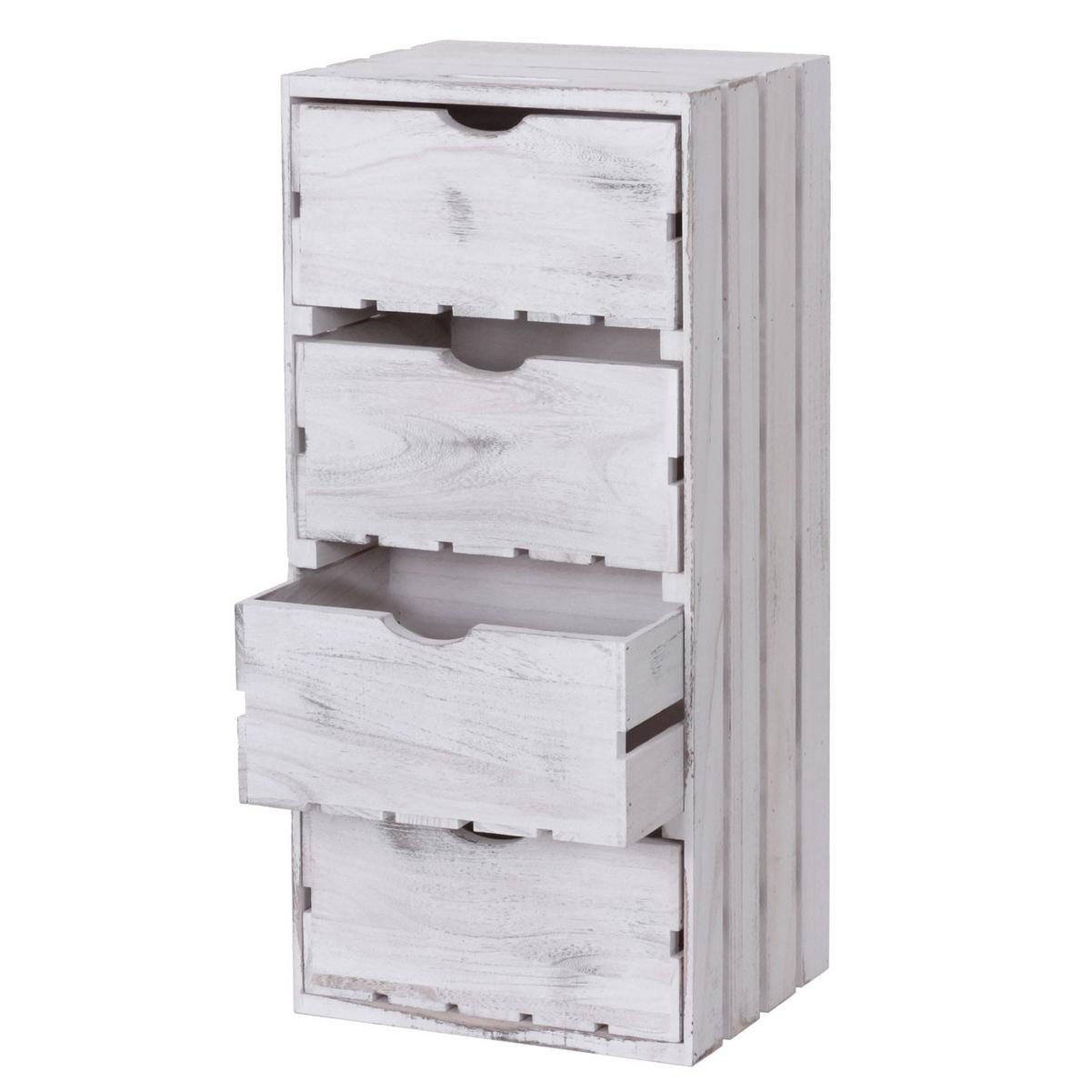 KOMMODE Weiß - Weiß, Holz (32/70/26cm) - MCW
