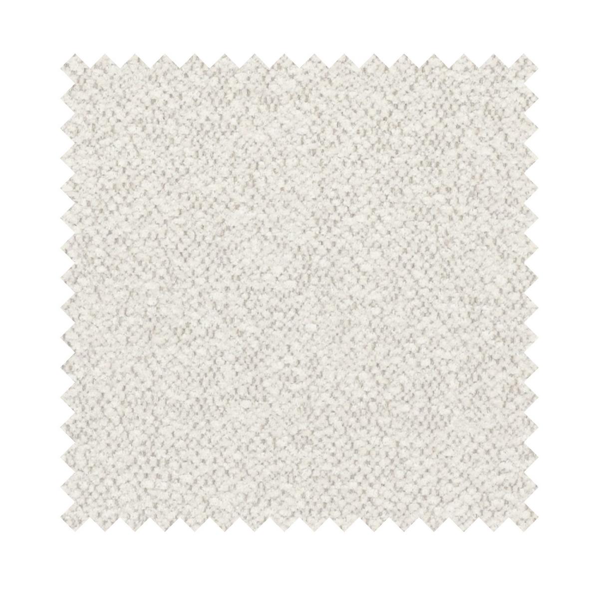 ECKSOFA Lununa Creme mit Armlehne, Bouclé, Ottomane rechts - Creme/Schwarz, Textil/Metall (218/277cm) - Selsey